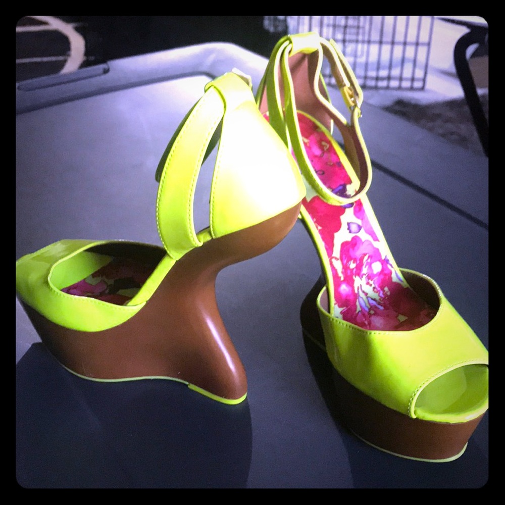 Lime Green Neon Heels